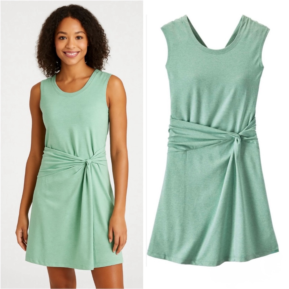 Patagonia Women's Seabrook Twist Dress  Heather Green Casual